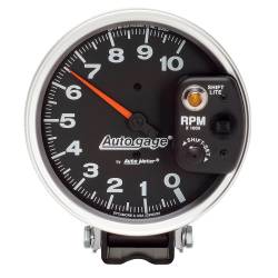 AutoMeter - AutoMeter 233903 Autogage Tachometer w/Shift Light Gauge Black 0-10000RPM 5" - Image 1