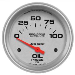 AutoMeter - AutoMeter 4427 Ultra-Lite Air Core Electric Oil Pressure Gauge 0-100 PSI 2-5/8" - Image 1