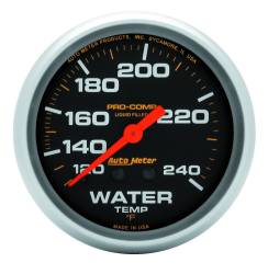 AutoMeter - AutoMeter 5433 Pro-Comp Mech Water Temp Liquid Filled Gauge 120-240F/12' 2-5/8" - Image 1