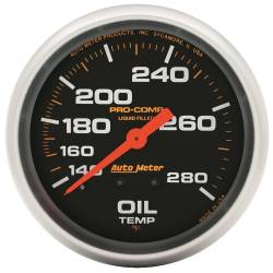 AutoMeter - AutoMeter 5443 Pro-Comp Mech Oil Temp Liquid Filled Gauge 140-280F/12' 2-5/8" - Image 1