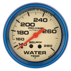 AutoMeter - AutoMeter 4535 Ultra-Nite Mechanical Water Temperature Gauge 140-280F/4' 2-5/8" - Image 1