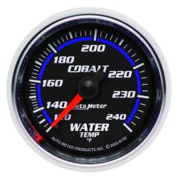 AutoMeter - AutoMeter 6132 Cobalt Mechanical Water Temperature Gauge 120-240F/6' 2-1/16" - Image 1