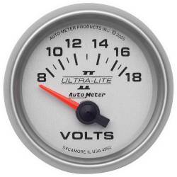 AutoMeter - AutoMeter 4992 Air Core Ultra-Lite II Electric Volt Meter Gauge 8-18V 2-1/16" - Image 1