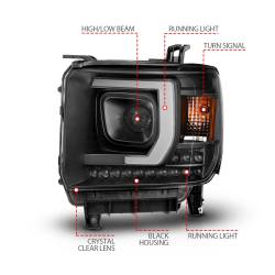Anzo USA - Anzo USA 111450 Projector Headlight Set - Image 4