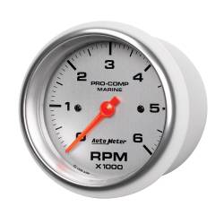 AutoMeter - AutoMeter 200752-33 Marine Tachometer Silver 0-6000RPM 3-3/8" - Image 2