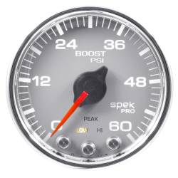 AutoMeter - AutoMeter P72012 Spek-Pro Dsl Pillar Silver/Chrme 60PSI/2000F for 08-10 Ford SD - Image 2