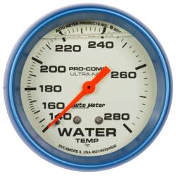 AutoMeter - AutoMeter 4231 Ultra-Nite Liquid Filled Mech Water Temp Gauge 140-280F/6' 2-5/8" - Image 1