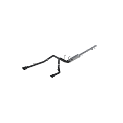 MBRP Exhaust - MBRP Exhaust S5146BLK Blk 3" Cat-Back 2.5" Dual Rear Exit for 09-24 RAM 1500 - Image 1