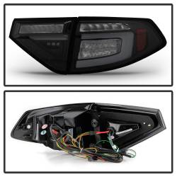 Spyder Auto - Spyder Auto 5086747 Black LED Taillights Smoke for 08-14 Subaru Impreza - Image 2