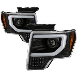 Spyder Auto - Spyder Auto 5087560 Light Bar Headlights Turn Signal Black for 09-14 F150 - Image 1