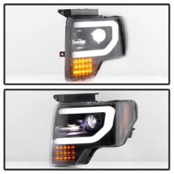Spyder Auto - Spyder Auto 5087560 Light Bar Headlights Turn Signal Black for 09-14 F150 - Image 6