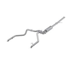 MBRP Exhaust - MBRP S5006304 T304 3" Cat-Back 2.5" Dual Exit w/Muffler 22-26 Silver/Sierra 1500 - Image 1