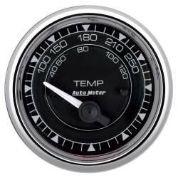 AutoMeter - AutoMeter 9737 Chrono Chrome Water Temperature Gauge 100-250-DEG F 2-1/16" - Image 1