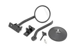 Rough Country Suspension Systems - Rough Country A-Pillar Mount Round Trail Mirrors for Jeep Wrangler JK 10519A - Image 1