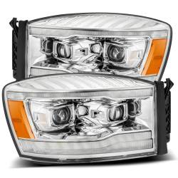 AlphaRex - AlphaRex 880534 Chrome LED Projector Headlights for 06-08 Dodge Ram - Image 1
