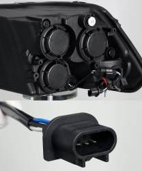 AlphaRex - AlphaRex 880539 Black LED Projector Headlights for 09-18 Dodge Ram - Image 2
