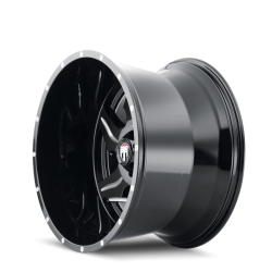 American Truxx - American Truxx AT163 Ninja 22x14 6x135 -76mm Gloss Black/Milled AT163-22436M-76 - Image 1