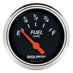 AutoMeter - AutoMeter 1424 Air-Core Designer Black Fuel Level Gauge 240-33Ohm 2-1/16" - Image 1