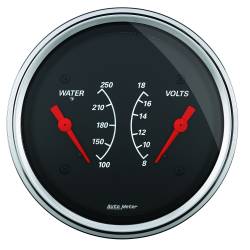 AutoMeter - AutoMeter 1430 Designer Black Water Temperature Gauge 100-250 F/8-18V 3-3/8" - Image 1