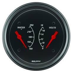 AutoMeter - AutoMeter 1430 Designer Black Water Temperature Gauge 100-250 F/8-18V 3-3/8" - Image 2