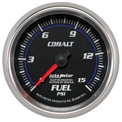 AutoMeter - AutoMeter 7911 Cobalt Mechanical Fuel Pressure Gauge 0-15 PSI 2-5/8" - Image 1