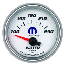 AutoMeter - AutoMeter 880030 Air Core Elec Water Temp Gauge 100-250F 2-1/16" White Mopar - Image 1