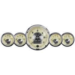 AutoMeter - AutoMeter 2002 Prestige Series Antique Ivory 5-Gauge Set SPD/FUEL/OIL/VOLT/WTR - Image 1