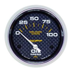 AutoMeter - AutoMeter 200759-40 Marine Electric Oil Pressure Gauge - Image 1