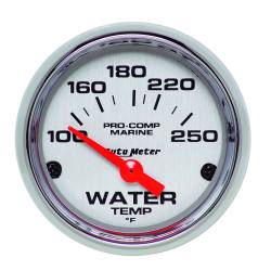 AutoMeter - AutoMeter 200762-35 Air-Core Marine Electric Water Temp Chrome 100-250F 2-1/16 - Image 1