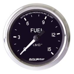 AutoMeter - AutoMeter 201010 Cobra Mechanical Fuel Pressure Gauge 0-15PSI 2-1/16" - Image 1