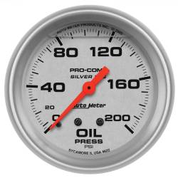 AutoMeter - AutoMeter 4622 Ultra-Lite Mechanical Oil Pressure Gauge 0-200PSI 2-5/8" - Image 1