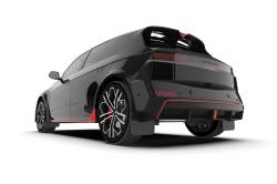 Rally Armor - Rally Armor MF117-UR-BLK-MBK Black Mud Flap Metallic Black Logo - Image 2