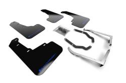 Rally Armor - Rally Armor MF46-LTUR-BLK/BL Black Mud Flap Blue Logo - Image 1