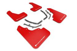 Rally Armor - Rally Armor MF61-UR-RD/WH Red Mud Flap White Logo - Image 1