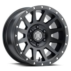 ICON Alloys - ICON Alloys Compression 17x8.5 5x5.0 -6mm Satin Black 2017857345SB - Image 1
