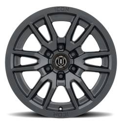ICON Alloys - ICON Alloys Vector 6 17x8.5 6x5.5 0mm Satin Black 2417858347SB - Image 2