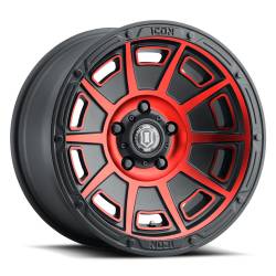 ICON Alloys - ICON Alloys Victory 17x8.5 6x135 6mm Satin Black/Red 3017856350SBRT - Image 1