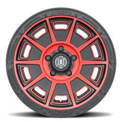 ICON Alloys - ICON Alloys Victory 17x8.5 6x5.5 0mm Satin Black/Red 3017858347SBRT - Image 2