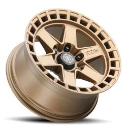 ICON Alloys - ICON Alloys Raider 17x8.5 6x120 0mm Satin Brass 3417859447BS - Image 4