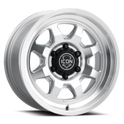 ICON Alloys - ICON Alloys Nuevo 17x8.5 5x5.0 -6mm Silver/Machined 8117857345SM - Image 1
