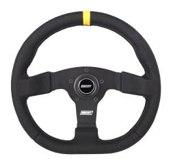 Grant - Grant 603-S D-Shaped Steering Wheel w/Yellow Center Stripe & Plastic Center - Image 1
