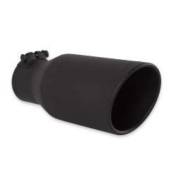 Flowmaster - Flowmaster 15406B Exhaust Tip 4.5" Black Angle Cut for 3.0" Tubing Clamp-On - Image 1