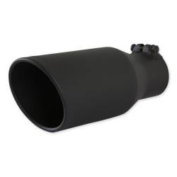 Flowmaster - Flowmaster 15406B Exhaust Tip 4.5" Black Angle Cut for 3.0" Tubing Clamp-On - Image 2