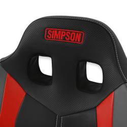 Simpson Safety - Simpson Safety S107-306 Pro Sport Off-Road Suspension Seat Black/Red/Gray - Image 3