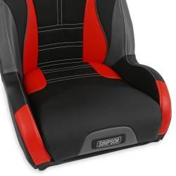 Simpson Safety - Simpson Safety S107-306 Pro Sport Off-Road Suspension Seat Black/Red/Gray - Image 7