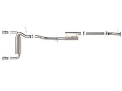 aFe Power - aFe 49-33138-P 3-2.5" Exhaust System w/Polished Tip for 21-26 Bronco 2.3/2.7L - Image 2