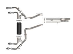 aFe Power - aFe 49-38098-P 3-2.5" Cat-Back Exhaust w/Polished Tip for 21-26 Wrangler JL 6.4 - Image 2