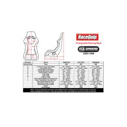 Racequip - RaceQuip 96663369RQP FIA Composite Racing Seat Black 15" Medium - Image 9