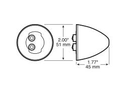 Peterson - Peterson 166A LED Amber Clearance Marker Light 2" Round Beehive Design - Image 3