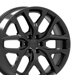 OE Wheels LLC - OE Wheels CV62 24x10 6x5.5 28mm Gloss Black CV62-24100-6550-28B - Image 1